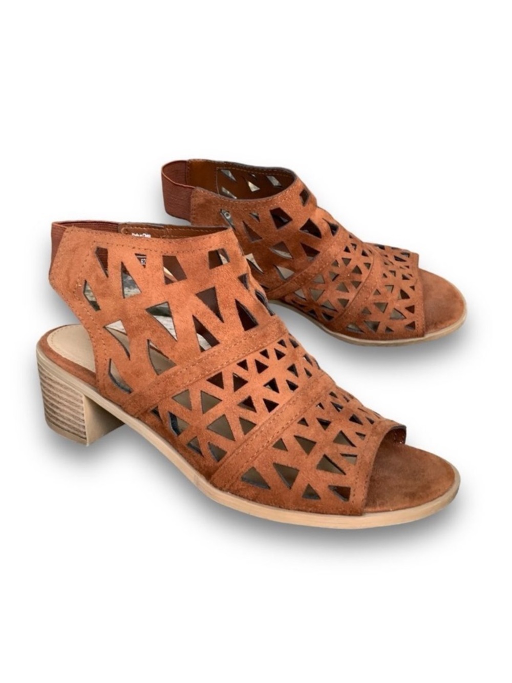 American Eagle Aztec Southwestern Cutout boho Heeled Sandals Women’s size 7 - Picture 1 of 13